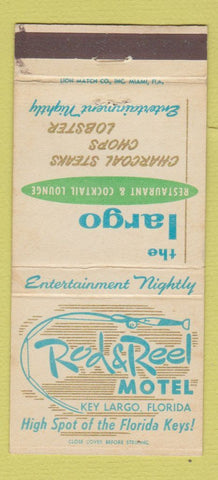Matchbook Cover - Rod and Reel Motel Key Largo FL 30 Strike