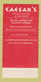 Matchbook Cover - Caesar's Calgary AB Steak house 30 Strike
