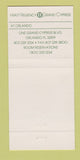 Matchbook Cover - Hyatt Regency Grand Cypress Orlando FL 30 Strike