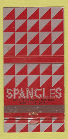 Matchbook Cover - Spangles Women's Clothes Sydney Australia WEAR 30 Strike