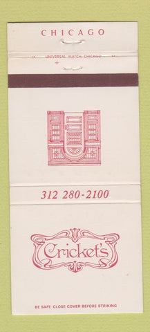 Matchbook Cover - Cricket's Chicago IL WEAR 30 Strike