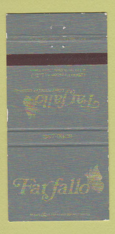 Matchbook Cover - Farfallo Restaurant Dallas TX WEAR 30 Strike