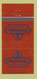 Matchbook Cover - Fred Gang's Restaurant Oklahoma City OK 30 Strike