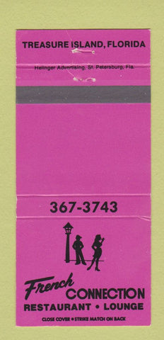 Matchbook Cover - French Connection Restaurant Treasure Island FL 30 Strike