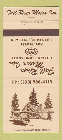Matchbook Cover - Fall River Motor Inn Motel Estes Park Colorado 30 Strike