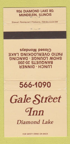 Matchbook Cover - Gale Street Inn Diamond Lake Mundelein IL 30 Strike
