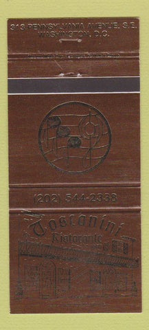Matchbook Cover - Toscanini Ristorante Washington DC 30 Strike