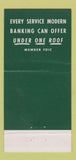 Matchbook Cover - First National Bak Trust Racine WI 1953 30 Strike