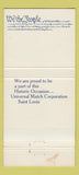 Matchbook Cover - Bicentennial Commission Washington DC 1987 30 Strike