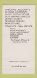 Matchbook Cover - Fort Rucker National Bank Ozark Daleville 30 Strike