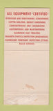 Matchbook Cover Industrial Heat Treating Indianapolis IN aircraft WEAR 30 Strike