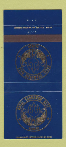 Matchbook Cover - Naval Submarine Base Bangor WA Bremerton 30 Strike