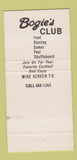 Matchbook Cover - Bogie's Club Clear Lake City TX 30 Strike