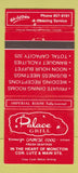 Matchbook Cover - Palace Grill Chinese Food Moncton NB WORN BACK 30 Strike