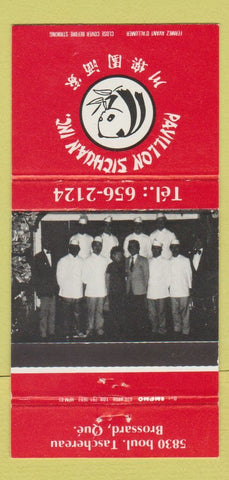 Matchbook Cover - Pavillon Sichuan Chinese Brossard QC 30 Strike