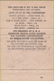 Matchbook Cover - William Penn Hotel Traylor Allentown PA RMS 1962 40 Strike