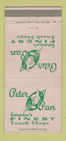 Matchbook Cover - Peter Pan Restaurant Chicago IL 30 Strike