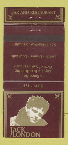Matchbook Cover - Jack London Bar Restaurant Sausalito CA 30 Strike