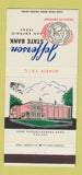 Matchbook Cover - Jefferson State Bank San Antonio TX 30 Strike