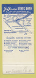 Matchbook Cover - Jefferson State Bank San Antonio TX 30 Strike