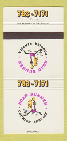 Matchbook Cover - Road Runner Courier Service Winnipeg MB 30 Strike