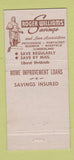 Matchbook Cover Roger Williams Savings Providence Pawtucket Warwick RI 30 Strike