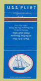 Matchbook Cover - USS Flirt Key Biscayne FL 30 Strike