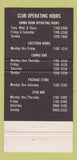 Matchbook Cover - NCO Club LG Hanscom Field Bedford MA WEAR 30 Strike