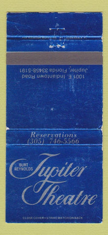 Matchbook Cover - Burt Reynold's Jupiter Theatre FL Movie Star WEAR 30 Strike