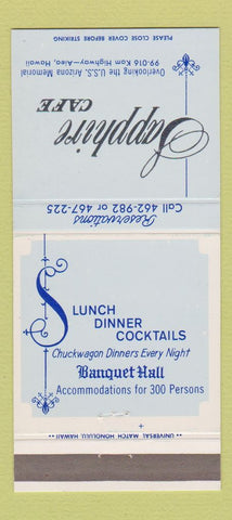Matchbook Cover - Sapphire Club Aiea Hawaii USS Arizona Memorial 30 Strike