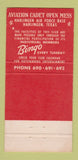 Matchbook Cover - Aviation Cadet Open Mess Harlingen Air Force Base TX 30 Strike