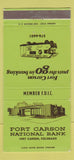 Matchbook Cover - Fort Carson National Bank Colorado 30 Strike