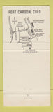 Matchbook Cover - Fort Carson National Bank Colorado 30 Strike