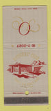 Matchbook Cover - Officers' Club Travis Air Force Base CA WEAR 30 Strike