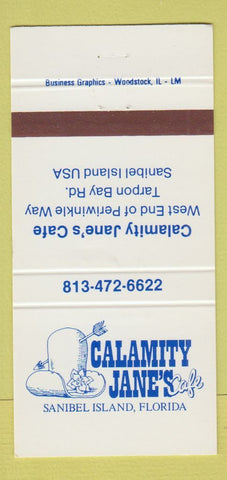 Matchbook Cover - Calamity Jane's Cafe Sanibel Island FL 30 Strike
