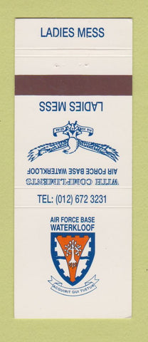 Matchbook Cover - Air Force Base Waterloof Ladies Mess