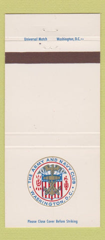 Matchbook Cover - Army Navy Club Washington DC 30 Strike