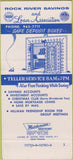 Matchbook Cover - Rock River Savings Loan Rockford IL 30 Strike