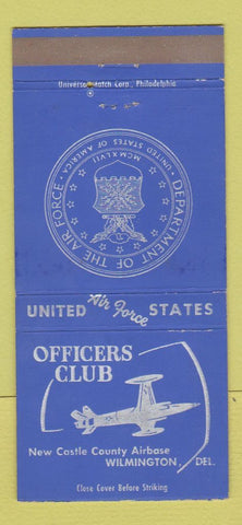 Matchbook Cover - Officers Club US Air Force Wilmington DE 30 Strike