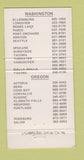 Matchbook Cover - US Army Reserve 104th Division OR WA WEAR 30 Strike