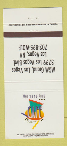 Matchbook Cover - Wolfgang Puck Cafe MGM Grand Casino Las Vegas NV 30 Strike