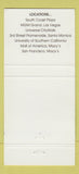 Matchbook Cover - Wolfgang Puck Cafe MGM Grand Casino Las Vegas NV 30 Strike