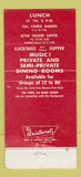 Matchbook Cover - Ted Lewis Restaurant Washington DC WEAR 30 Strike
