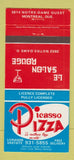 Matchbook Cover - Picasso Pizza Montreal QC 30 Strike