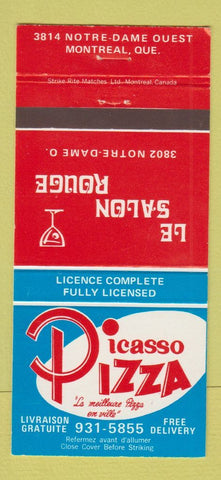 Matchbook Cover - Picasso Pizza Montreal QC 30 Strike