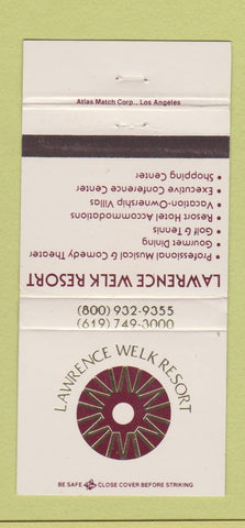 Matchbook Cover - Lawrence Welk Resort Escondido? CA 30 Strike