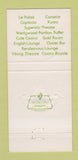 Matchbook Cover - Cafe Casino Resorts International Atlantic City NJ 30 Strike