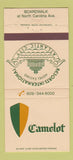 Matchbook Cover - Camelot Resorts International Atlantic City NJ 30 Strike