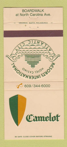 Matchbook Cover - Camelot Resorts International Atlantic City NJ 30 Strike