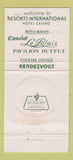 Matchbook Cover - Camelot Resorts International Atlantic City NJ 30 Strike